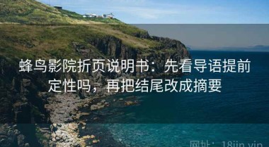 蜂鸟影院折页说明书：先看导语提前定性吗，再把结尾改成摘要