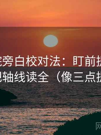 星辰影院旁白校对法：盯前提漏写吗，立刻把轴线读全（像三点提示卡）