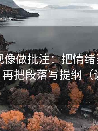 神马影视像做批注：把情绪当理由了吗写清，再把段落写提纲（读完更顺）
